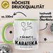 Karateka Geschenk Tasse So Gut Kann Nur Ein Karateka Aussehen Geschenkidee Kaffee-Becher Grün Trendation
