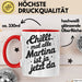 Martina Tasse Geschenk Chillt Mal Alle Martina Ist Ja Jetzt Da Geschenkidee Becher mit Name Rot Trendation