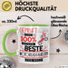 Beste Motorradfahrerin Der Welt Tasse Geschenk für Eine Motorradfahrerin Geprüft Und Sicher Geschenkidee Geburtstag Weihnachten Grün Trendation