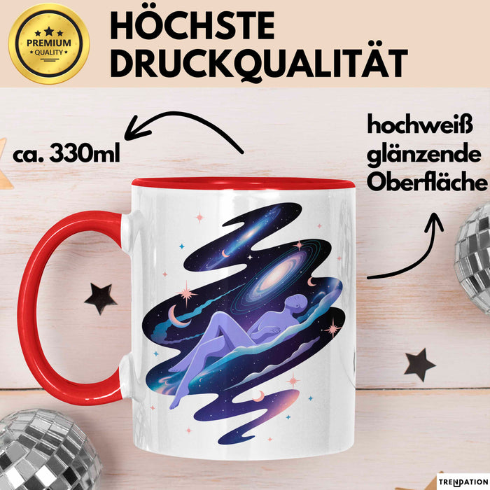 Klarträumer Tasse Geschenkidee für Traum Entdecker Rot Trendation