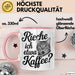 Kaffeeliebhaber Tasse Geschenk Lustige Geschenkidee Spruch Rieche Ich Etwa Kaffee Rosa Trendation