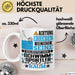 Schwimmsportler Geschenk Tasse Lustiger Spruch Erheben Sie Sich Der Schwimmsportler Betritt den Raum Weiß Trendation