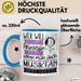 Musikfan Tasse Geschenk Spruch Wer Will Schon Prinzessin Sein Wenn Man Auch Musikfan Sein Kann Blau Trendation