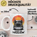 LKW Fahrer Tasse Geschenk Lustige Geschenkidee Spruch Für Straßen Krieger Weiß Trendation