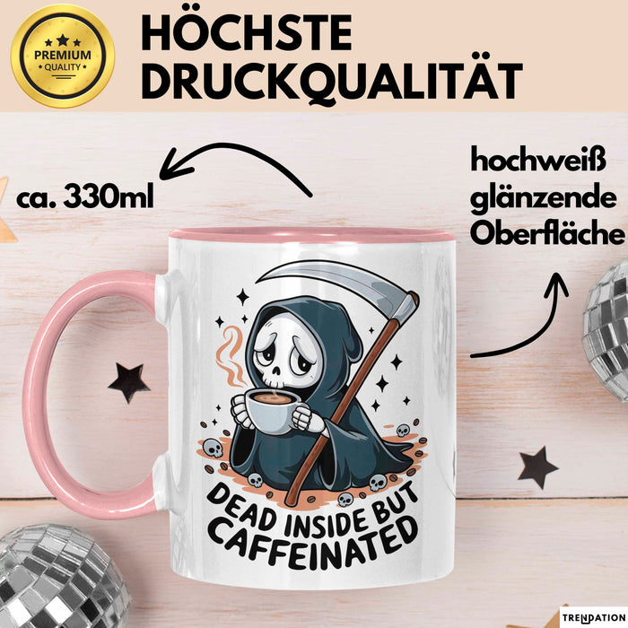 Dark Humor Fan Tasse Geschenk Lustige Geschenkidee Spruch Für Sarkasmus Liebhaber Rosa Trendation