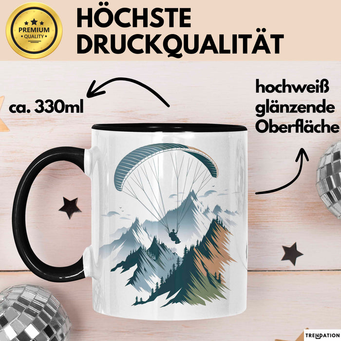 Paraglider Tasse Geschenkidee Himmelsentdecker Lustiger Geschenkidee Lustig Trendation