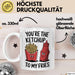 Romantisches Paar Jahrestagsfeier Tasse Geschenk Lustige Geschenkidee Spruch Du Bist Der Ketchup Zu Meinen Pommes Weiß Trendation