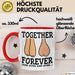 Ehemann Ehefrau Paare Jahrestag Tasse Geschenk Lustige Geschenkidee Spruch Für Immer Zusammen Rot Trendation