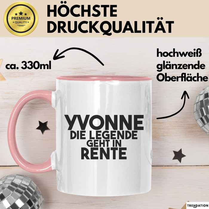 Yvonne Tasse Yvonne – Die Legende Geht In Rente Geschenk