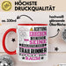 Trailrunner Geschenk Tasse Lustiger Spruch Erheben Sie Sich Der Trailrunner Betritt den Raum Rot Trendation