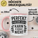 Karin Tasse Geschenk Perfekt Sein Kann Jeder Geschenkidee Geburtstag Rosa Trendation