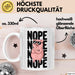 Schweinezüchter Schweine Tier Tasse Becher Geschenk Lustige Geschenkidee Spruch Nö Weiß Trendation