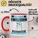 Enkelsohn Tasse Geschenk für Enkelsohn Geburtstag Lustiger Spruch Kaffee-Becher Was Ist Deine Superkraft Rot Trendation