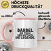 Baerbel Tasse Baerbel – Die Frau. Der Mythos. Die Legende. Geschenk Rosa Trendation