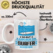 Surfer Geschenk Tasse So Gut Kann Nur Ein Surfer Aussehen Geschenkidee Kaffee-Becher Weiß Trendation
