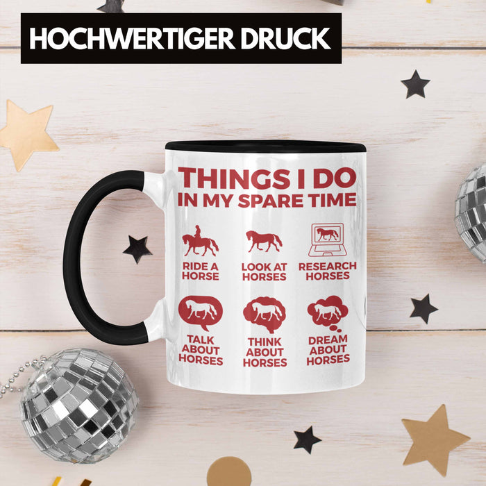 Trendation - Pferde Tasse Lustig Reiterin Geschenk Pferde Geschenke Mädchen Pferdeliebhaber Trendation
