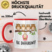 Eule Tierliebhaber Tasse Geschenk Lustige Geschenkidee Spruch Sei Anders Rot Trendation