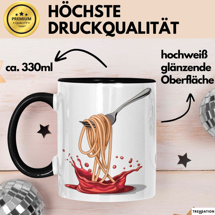 Pasta Fan Tasse Geschenkidee für Italienisches Essen Trendation