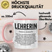Unterricht Lehrer Wertschätzung Tasse Geschenk Lustige Geschenkidee Spruch Lehrerin Rosa Trendation