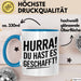Schüler Abschluss Tasse Geschenk Lustige Geschenkidee Spruch Du Hast Es Geschafft Blau Trendation