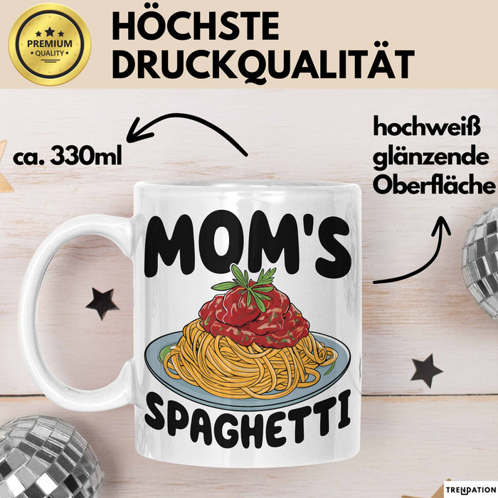 Spaghetti Tasse Für Frauen Und Männer Mom'S Spaghetti-Liebhaber Weiß Trendation