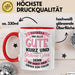 Büroarbeit Kollege Tasse Geschenk Lustige Geschenkidee Spruch Tschüss Und Alles Gute Kurz Und Schmerzlos Rot Trendation
