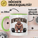 Gewichthebender Bär Tasse Geschenk Lustige Geschenkidee Spruch Gewichthebär Grün Trendation