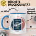 Weltenbummler Tasse Geschenkidee für Reisesüchtige Blau Trendation