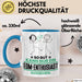 EDM-Enthusiast Geschenk Tasse So Gut Kann Nur Ein EDM-Enthusiast Aussehen Geschenkidee Kaffee-Becher Blau Trendation