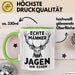 Hirschjäger Jagd Tasse Geschenk Echte Männer jagen ihr Essen Grün Trendation