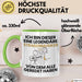 Straßenmusiker Geschenk Tasse Lustige Geschenkidee Geburtstag für Straßenmusiker Ich Bin Dieser Legendäre Straßenmusiker Von Dem Alle Geredet Haben Kaffee-Becher Grün Trendation
