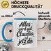 Claudia Tasse Geschenk Alles Ist Gut Claudia Ist Jetz Da Geschenkidee Becher mit Name Blau Trendation