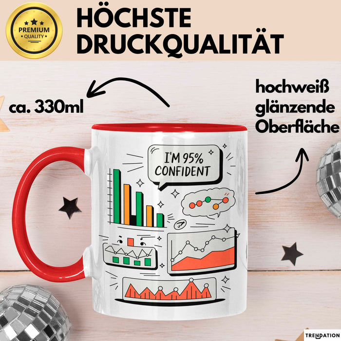 Statistiker Tasse Geschenk Lustige Geschenkidee Spruch Für Daten Analysten Rot Trendation