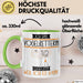Vogelretterin Tasse Geschenk Ich Bin Vogelretterin Warum Weil Ich Es Kann Geschenkidee Geburtstag Grün Trendation
