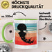 Quallen-Liebhaber Tasse Geschenkdiee Vintage Look Retro Becher Grün Trendation