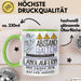 Langläuferin Tasse Geschenk Lustig Abstand Halten Hochleistungs-Langläuferin Mit Drang Zur Perfektion Bei Der Arbeit Grün Trendation