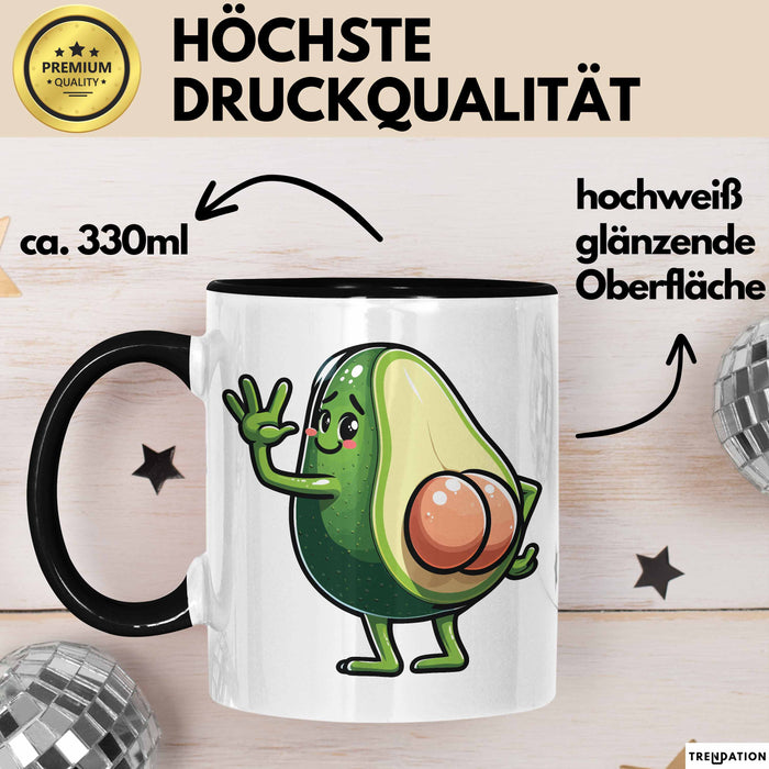 Avocado-Liebhaber Tasse Geschenk Hintern Geschenkidee Trendation