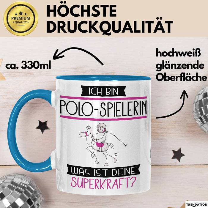Indie-Musikerin Geschenk Tasse Ich Bin Indie-Musikerin Was Ist Deine Superkraft Geschenkidee Lustig Geburtstag Weihnachten Blau Trendation