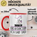 Geschenk für Breakdancerin Tasse Lustige Geschenkidee Geburtstag Ich Bin Breakdancerin Ich Darf Das Rot Trendation