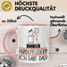Geschenk für Hundepflegerin Tasse Lustige Geschenkidee Geburtstag Ich Bin Hundepflegerin Ich Darf Das Rosa Trendation