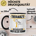 Tierarzt Tasse Geschenk für Tierarzt Der Mann Der Alles Kann Geschenkidee zum Geburtstag Schwarz Trendation