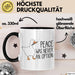 Gans Tasse Geschenk Peace Was Never An Option Humor Kaffee-Becher Trendation