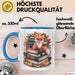 Fuchs Tierliebhaber Tasse Geschenk Lustige Geschenkidee Spruch Ästhetischer Fuchs Mit Buchlesung Blau Trendation