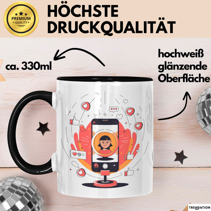 Influencer Tasse Geschenk Lustige Geschenkidee Spruch Für Trend Setter Trendation