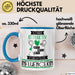 Influencerin Tasse Geschenk Becher Stark Attraktiv Furchtlos Influencerin Lustige Geschenkidee Blau Trendation