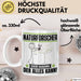 Naturforscher Tasse Geschenk für Naturforscher Der Mann Der Alles Kann Geschenkidee zum Geburtstag Weiß Trendation