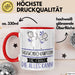 Taekwondo-Kämpferin Geschenk Tasse Becher Die Frau Die Allen Kann Geschenkidee für eine Taekwondo-Kämpferin Lustig Rot Trendation