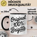 Brigitte Tasse Geschenk Original 100% Brigitte Geschenkidee Geburtstag Schwarz Trendation