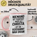 Christa Tasse Geschenk Niemand Ist Perfekt Christa Verdammt Nah Dran Geschenkidee Rosa Trendation