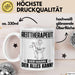 Reittherapeut Tasse Geschenk für Reittherapeut Der Mann Der Alles Kann Geschenkidee zum Geburtstag Weiß Trendation